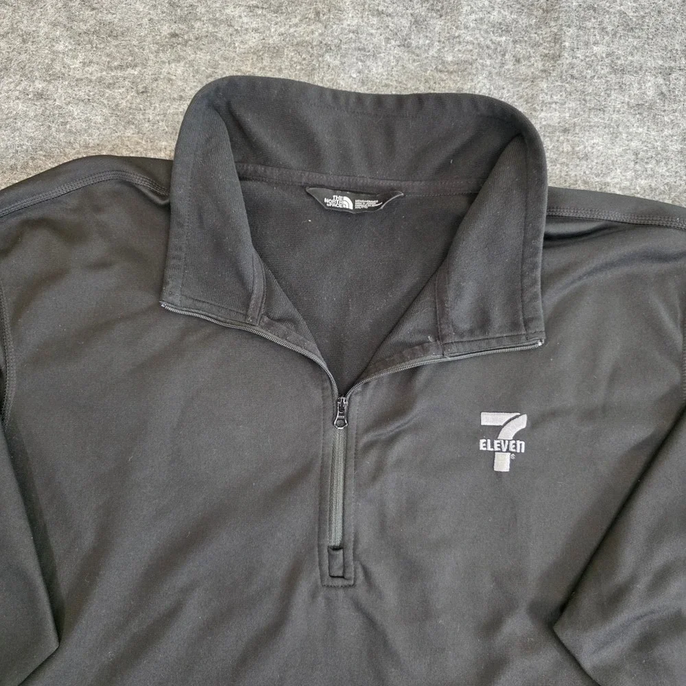 The North Face Pullover Mens XXL Black 7‎ Eleven Logo Long Sleeve Lightweight